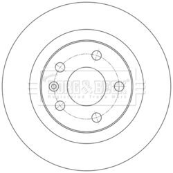 Brzdový kotúč BORG & BECK BBD5624 - obr. 1