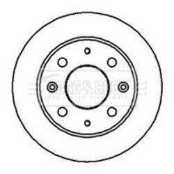 Brzdový kotúč BORG & BECK BBD5835S