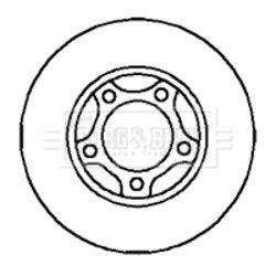 Brzdový kotúč BORG & BECK BBD5845S