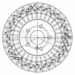 Brzdový kotúč BORG & BECK BBD6182S