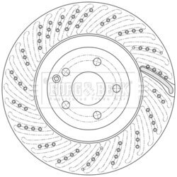 Brzdový kotúč BORG & BECK BBD6217S - obr. 1