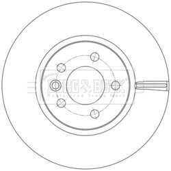Brzdový kotúč BORG & BECK BBD6233S - obr. 1