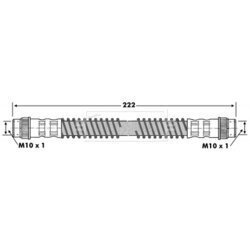 Brzdová hadica BORG & BECK BBH6256 - obr. 1