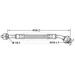 Brzdová hadica BORG & BECK BBH7156