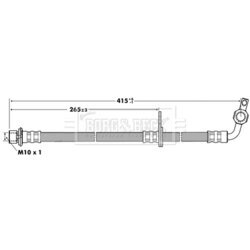 Brzdová hadica BORG & BECK BBH7280 - obr. 1