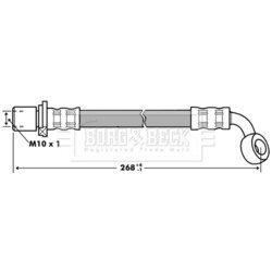 Brzdová hadica BORG & BECK BBH7284