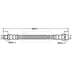 Brzdová hadica BORG & BECK BBH7398