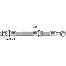 Brzdová hadica BORG & BECK BBH7400 - obr. 1
