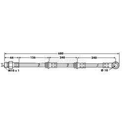 Brzdová hadica BORG & BECK BBH7503