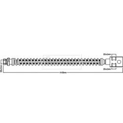 Brzdová hadica BORG & BECK BBH8457