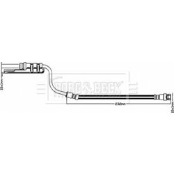 Brzdová hadica BORG & BECK BBH8515