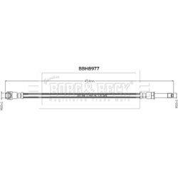 Brzdová hadica BORG & BECK BBH8977