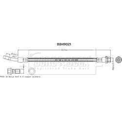 Brzdová hadica BORG & BECK BBH9021