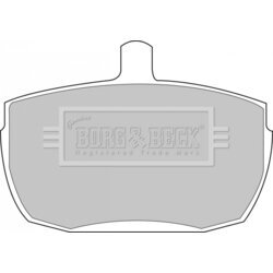 Sada brzdových platničiek kotúčovej brzdy BORG & BECK BBP1422