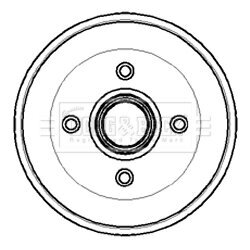 Brzdový bubon BORG & BECK BBR7014