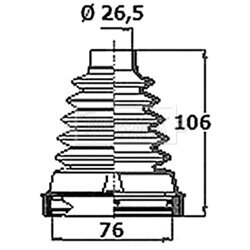 Manžeta hnacieho hriadeľa - opravná sada BORG & BECK BCB6400
