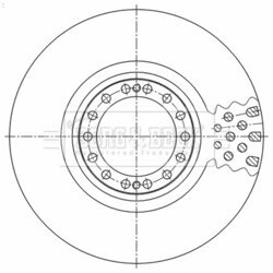 Brzdový kotúč BORG & BECK BBD32670