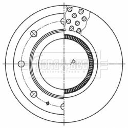 Brzdový kotúč BORG & BECK BBD32675 - obr. 1