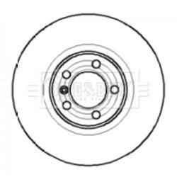 Brzdový kotúč BORG & BECK BBD4085 - obr. 1