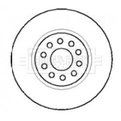Brzdový kotúč BORG & BECK BBD4124