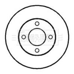 Brzdový kotúč BORG & BECK BBD4194