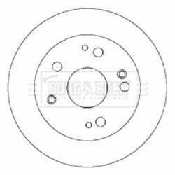 Brzdový kotúč BORG & BECK BBD4424