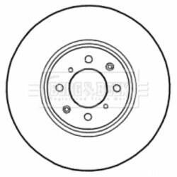 Brzdový kotúč BORG & BECK BBD4564