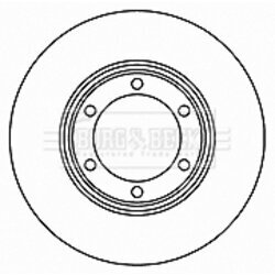 Brzdový kotúč BORG & BECK BBD4728