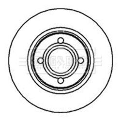 Brzdový kotúč BORG & BECK BBD4970