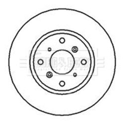 Brzdový kotúč BORG & BECK BBD5090