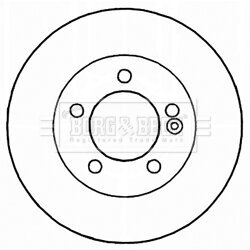 Brzdový kotúč BORG & BECK BBD5165