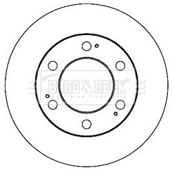 Brzdový kotúč BORG & BECK BBD5213
