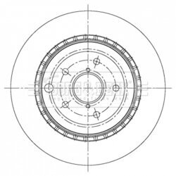 Brzdový kotúč BORG & BECK BBD5378