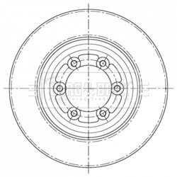 Brzdový kotúč BORG & BECK BBD5409
