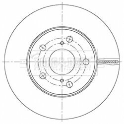 Brzdový kotúč BORG & BECK BBD5487