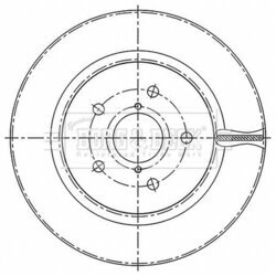 Brzdový kotúč BORG & BECK BBD5522