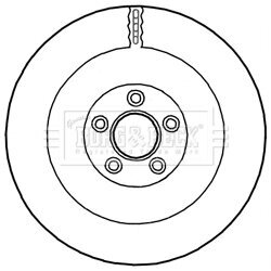 Brzdový kotúč BORG & BECK BBD5948S - obr. 1