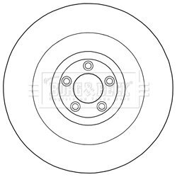 Brzdový kotúč BORG & BECK BBD6024S