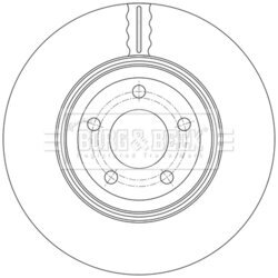 Brzdový kotúč BORG & BECK BBD7014S