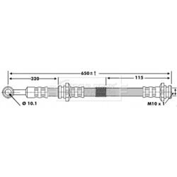 Brzdová hadica BORG & BECK BBH7150