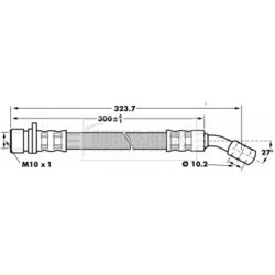 Brzdová hadica BORG & BECK BBH7184 - obr. 1