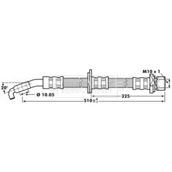 Brzdová hadica BORG & BECK BBH7217