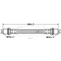 Brzdová hadica BORG & BECK BBH7422