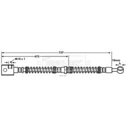 Brzdová hadica BORG & BECK BBH7860