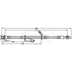 Brzdová hadica BORG & BECK BBH7874