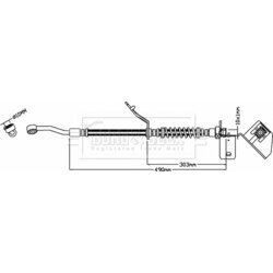 Brzdová hadica BORG & BECK BBH8577
