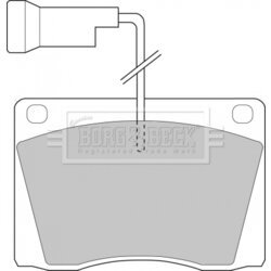 Sada brzdových platničiek kotúčovej brzdy BORG & BECK BBP1021