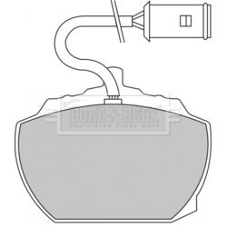 Sada brzdových platničiek kotúčovej brzdy BORG & BECK BBP1022