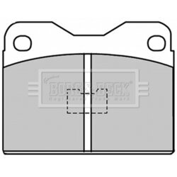 Sada brzdových platničiek kotúčovej brzdy BORG & BECK BBP1033