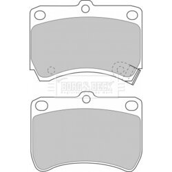 Sada brzdových platničiek kotúčovej brzdy BORG & BECK BBP1553